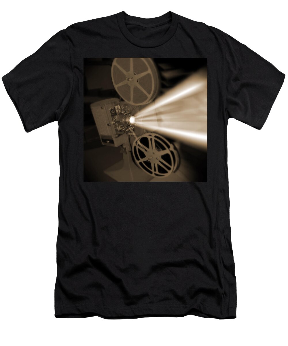 Vintage T-Shirt featuring the photograph Movie Projector by Mike McGlothlen