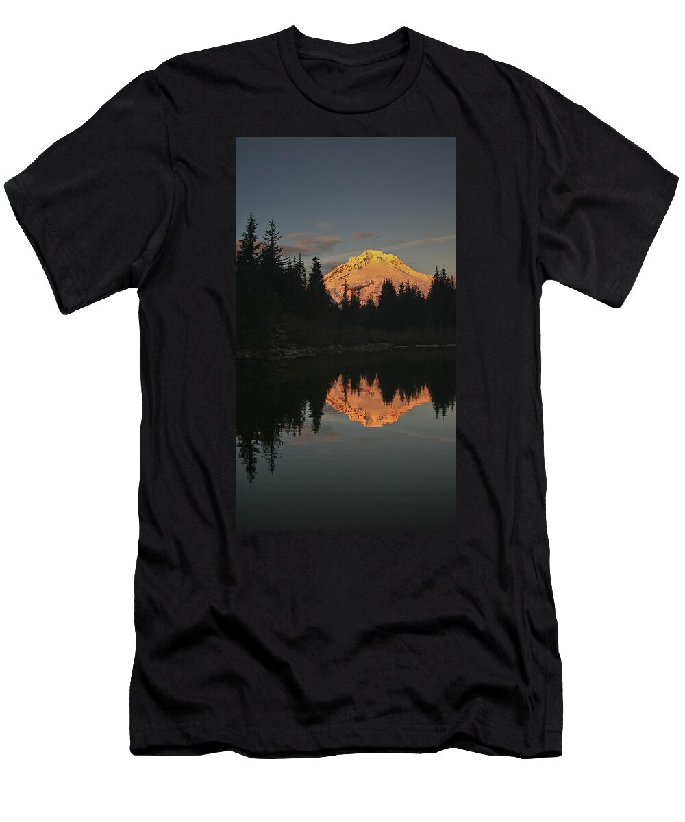 Mt Hood T-Shirt featuring the photograph Mt Hood Alpenglow II by Albert Seger