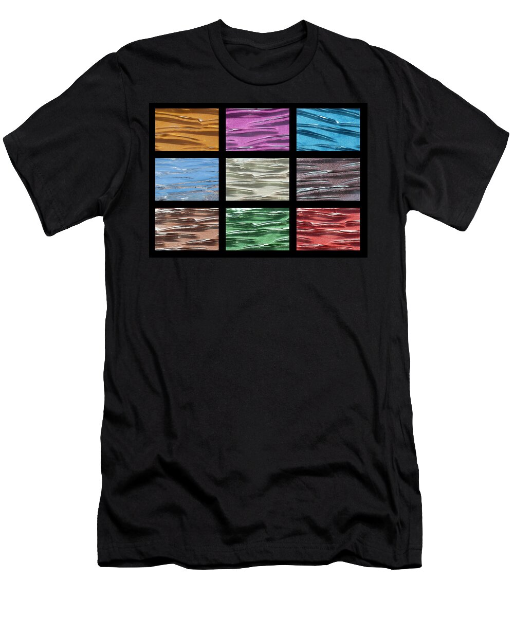 Wendy T-Shirt featuring the digital art Multi Coloured Glass Tiles by Wendy Wilton