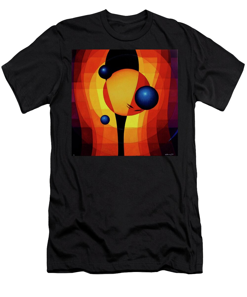 #abstract T-Shirt featuring the painting Mysterium by Alberto DAssumpcao