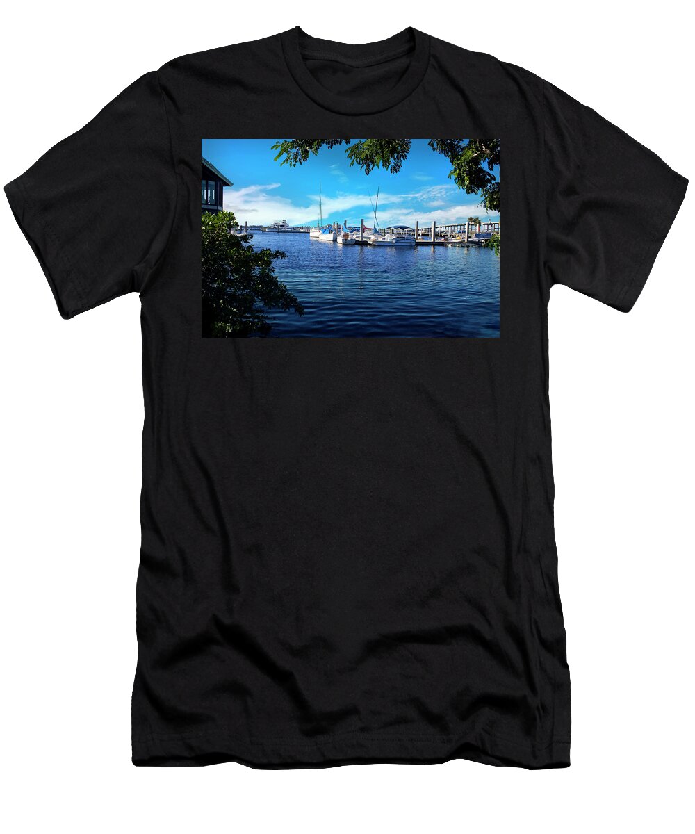 Luxury Yacht T-Shirt featuring the photograph Luxury Yachts Artwork 4054 by Carlos Diaz