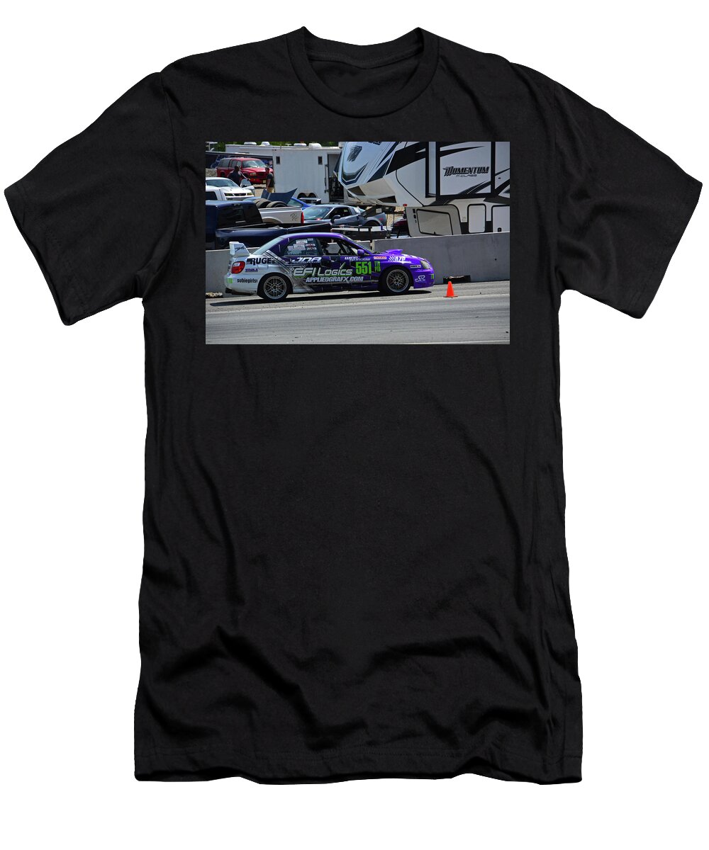 Motorsports T-Shirt featuring the photograph NASA's Subie Girls by Mike Martin