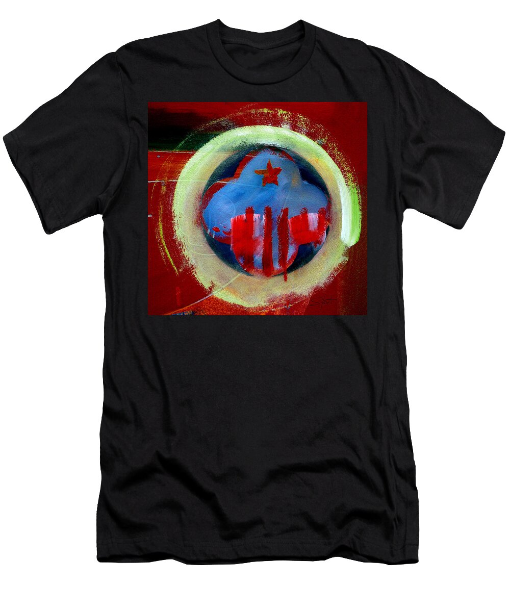 American State T-Shirt featuring the painting Nebraska by Charles Stuart