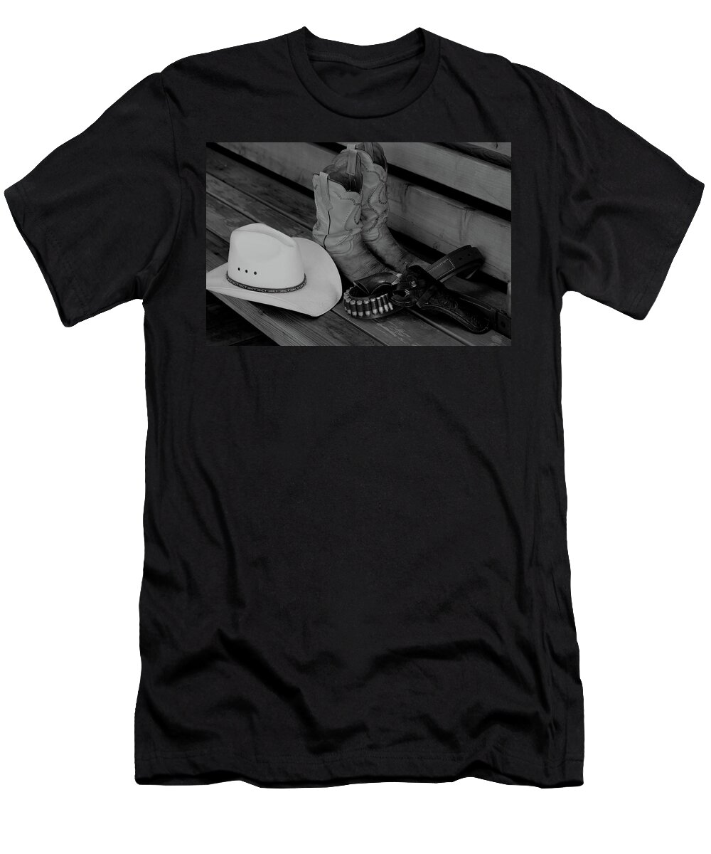Cowboy T-Shirt featuring the photograph Necessities by Trent Mallett