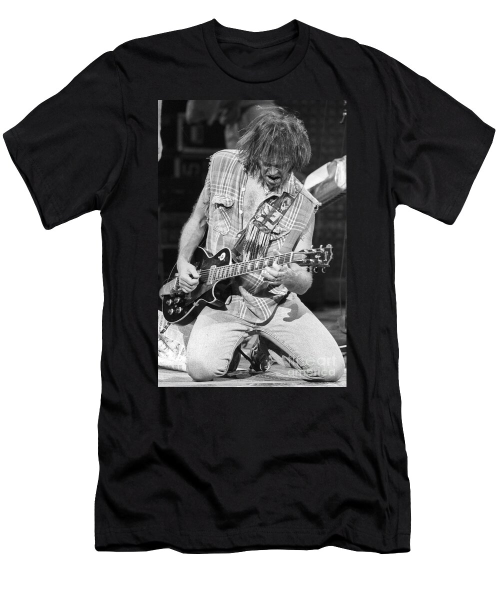 Neil Young T-Shirt featuring the photograph Neil Young by David Plastik