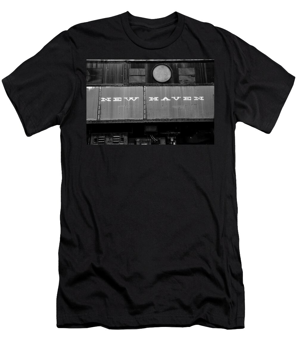 New Haven Rr T-Shirt featuring the photograph New Haven RR by Karol Livote