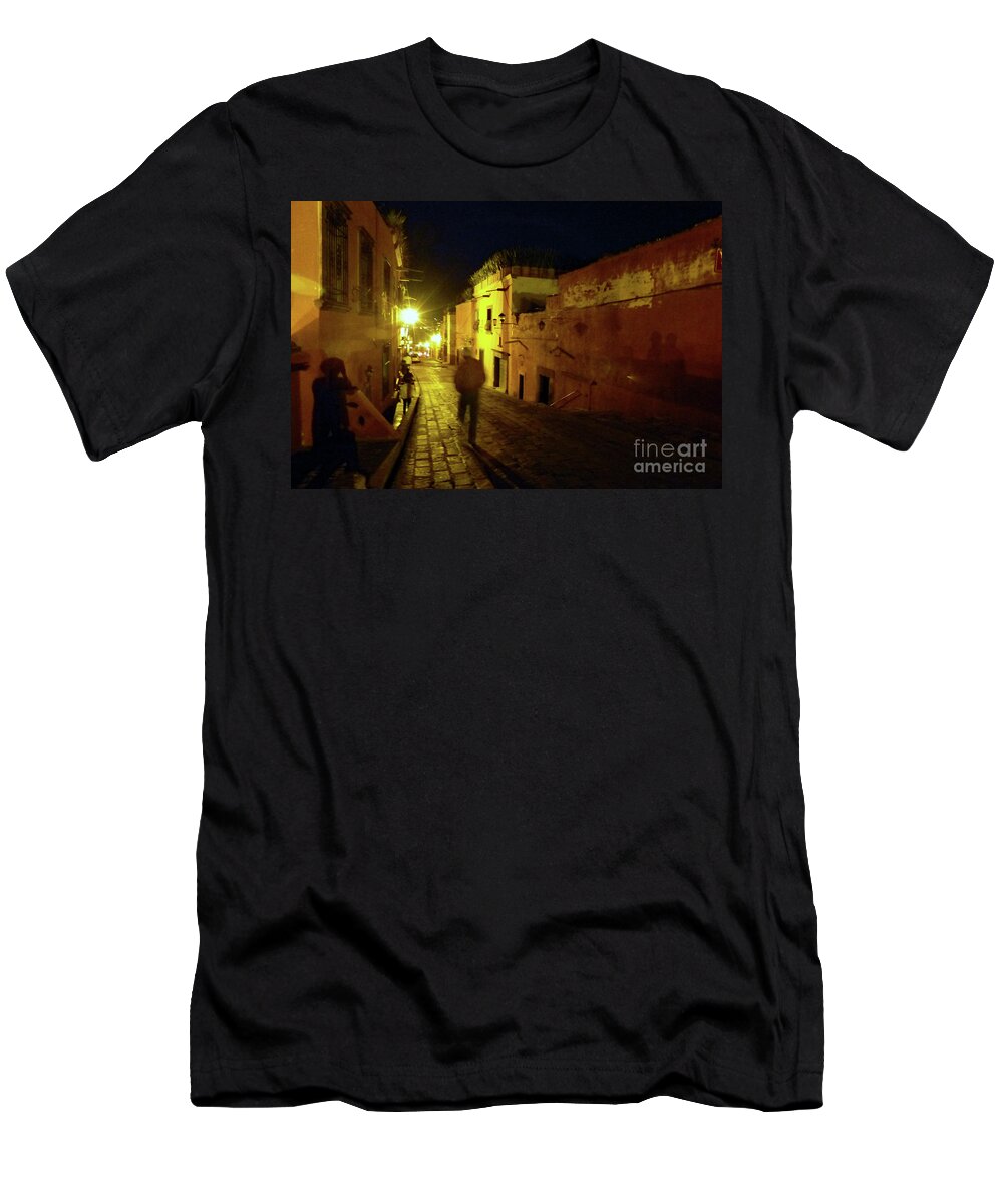 Adobe Buildings T-Shirt featuring the photograph Night Dream by Rosanne Licciardi