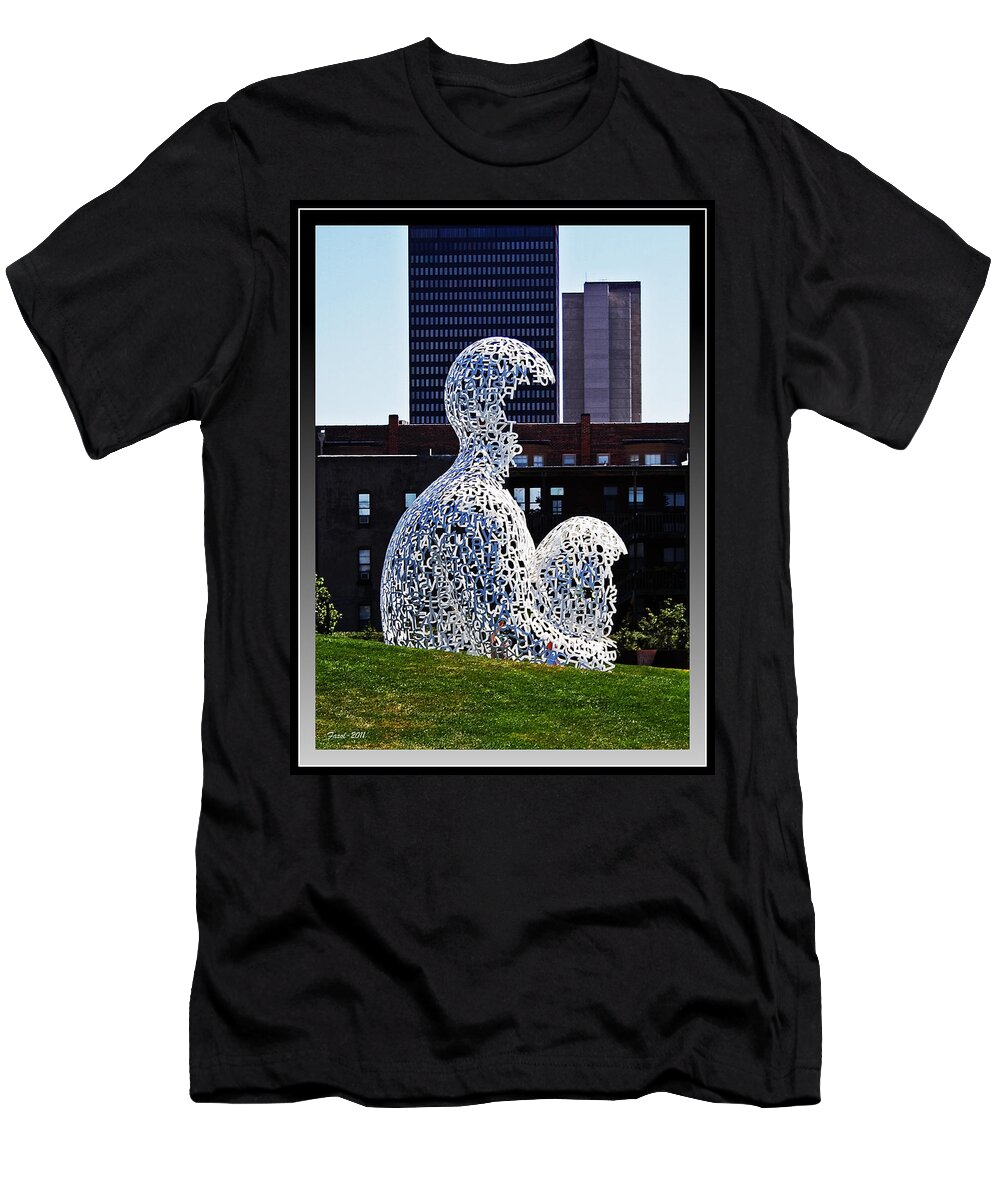 Nomade T-Shirt featuring the photograph Nomade in Des Moines by Farol Tomson