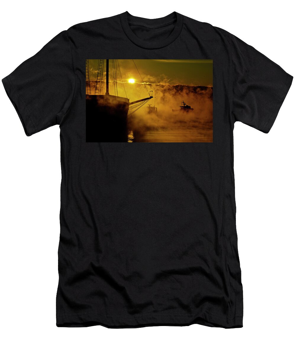 Sea Smoke T-Shirt featuring the photograph North End Burr by Jeff Cooper