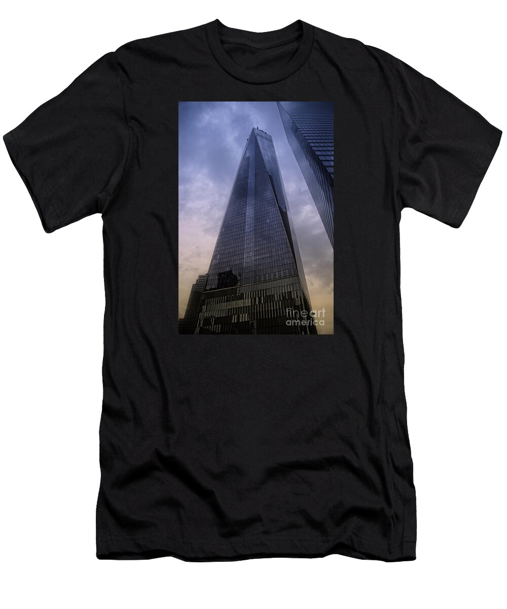 Nyc T-Shirt featuring the photograph NYC-One World Trade Center N1 by Mary Machare