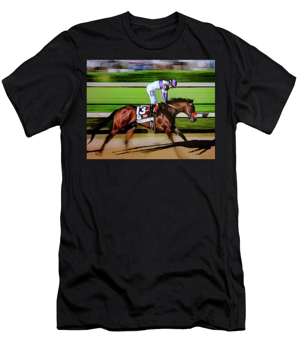Nyquist T-Shirt featuring the painting Nyquist 2 by Rick Mosher