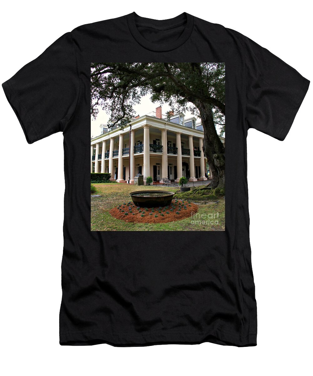 Oak Alley T-Shirt featuring the photograph Oak Alley Plantation by Perry Webster