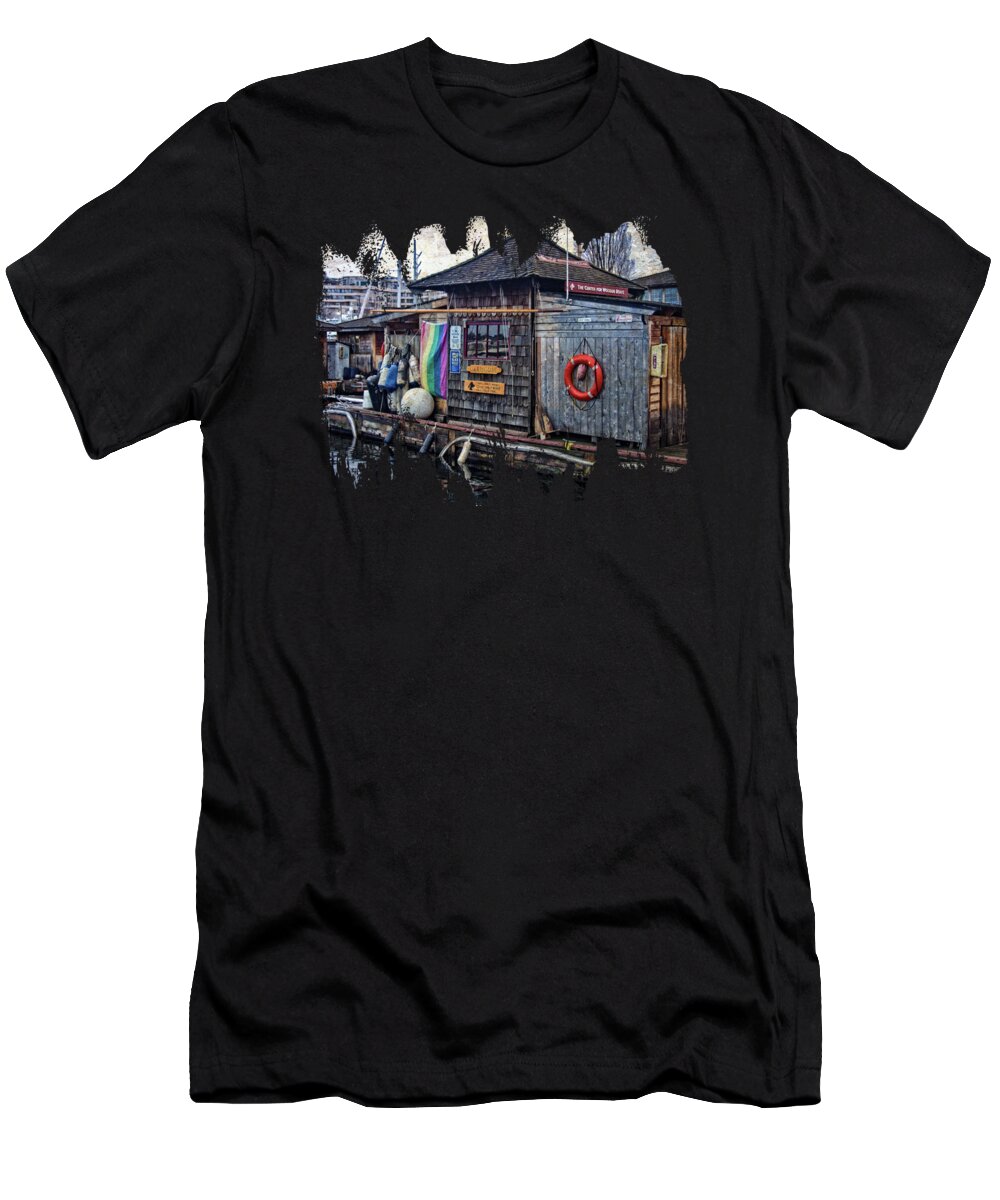 Hdr T-Shirt featuring the photograph Oarhouse by Thom Zehrfeld