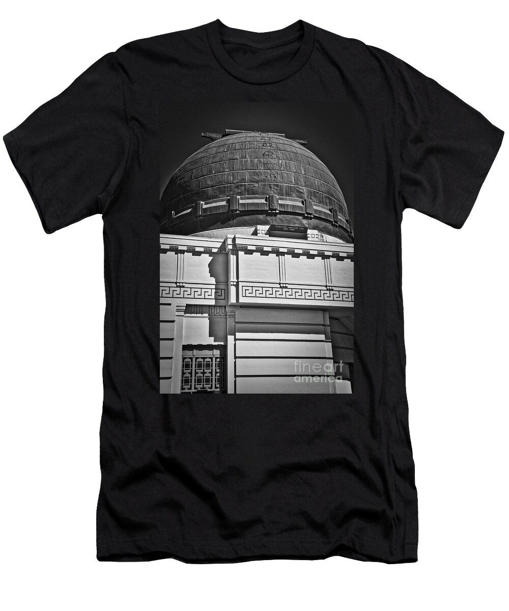 Griffith-park T-Shirt featuring the photograph Observatory In Art Deco by Kirt Tisdale