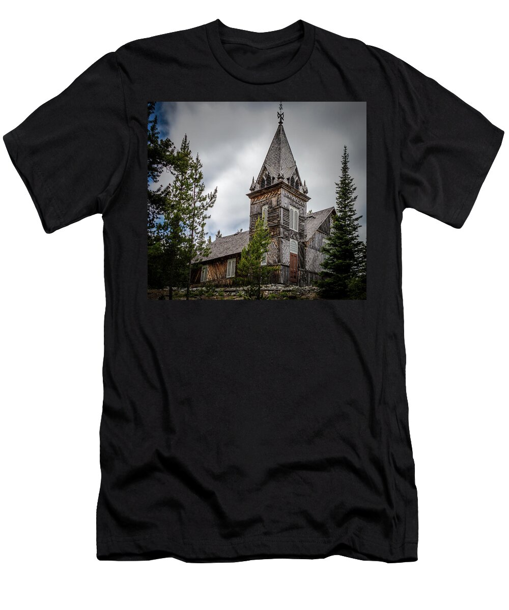 Church T-Shirt featuring the photograph Old Church by Ed Clark