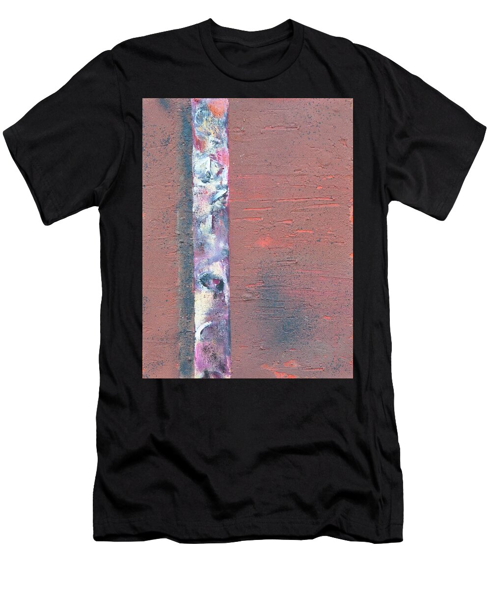 Sand Painting T-Shirt featuring the painting Old love never ends by Eduard Meinema