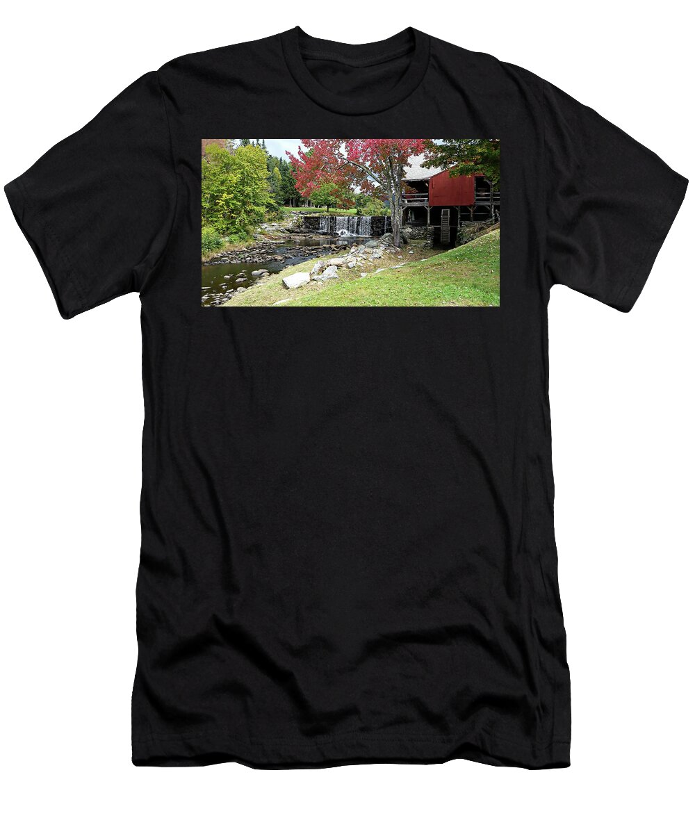 United States T-Shirt featuring the photograph Old Mill - Weston, Vermont by Joseph Hendrix