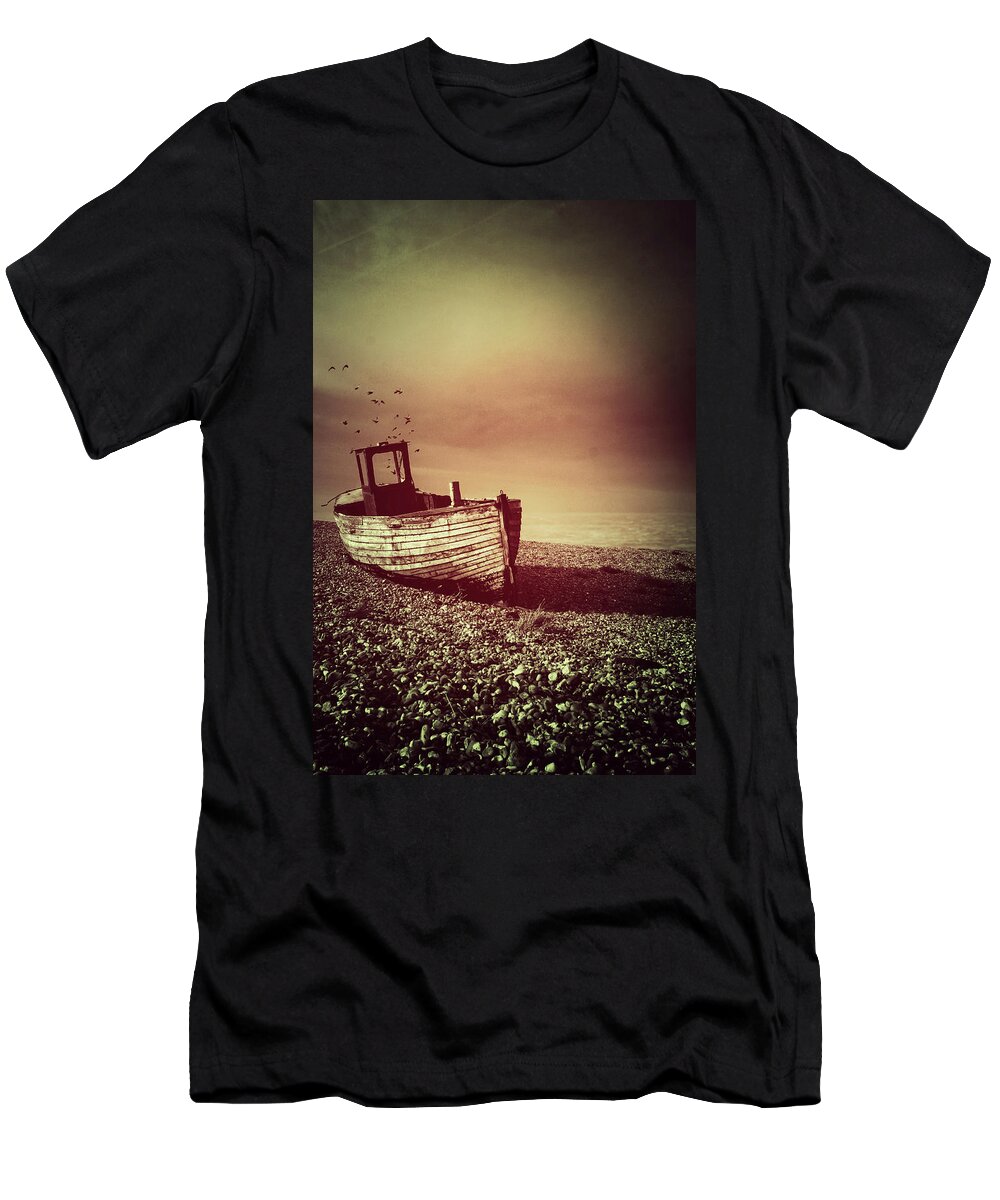 Boat T-Shirt featuring the photograph Old Wooden Boat by Ethiriel Photography