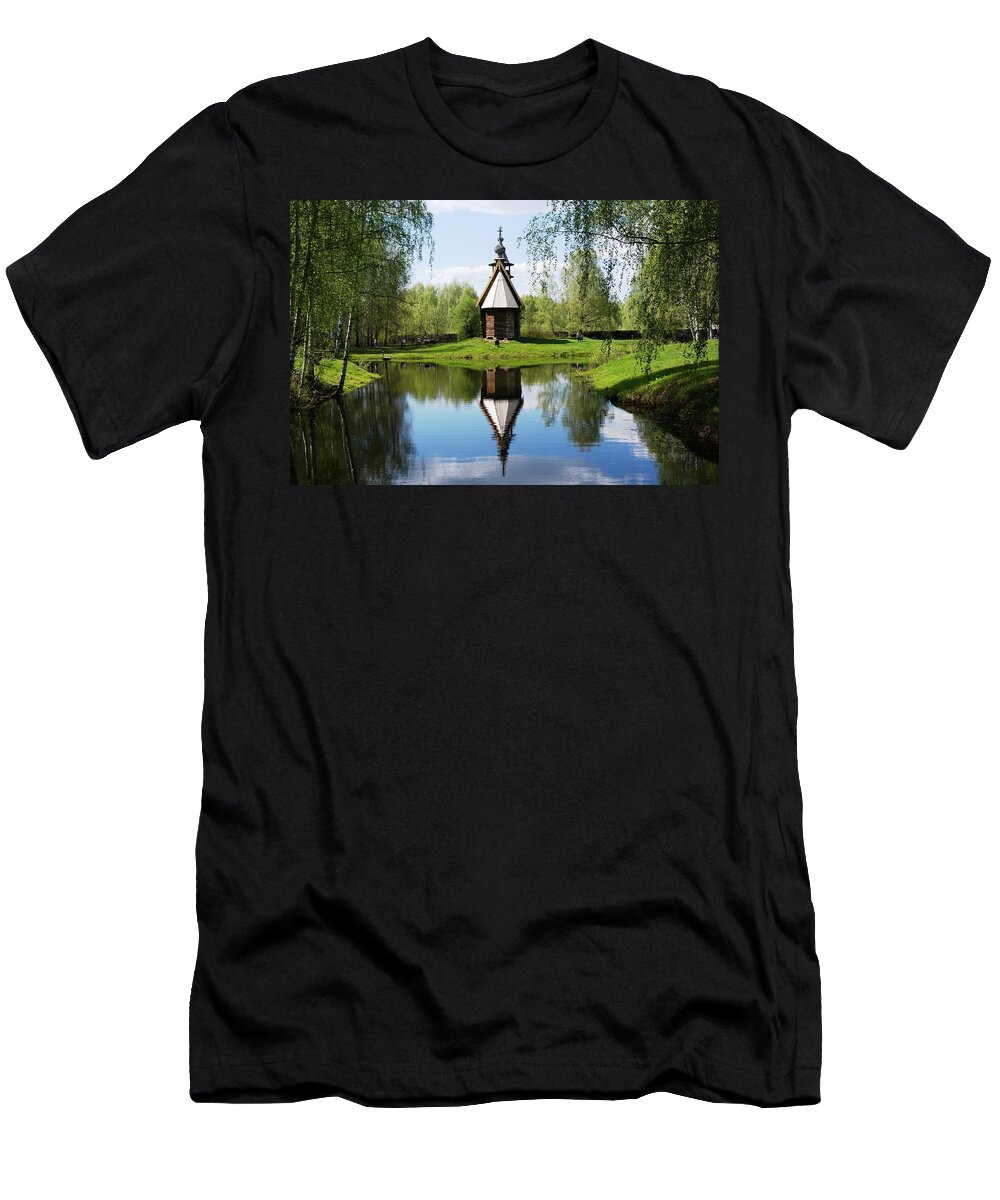 Church T-Shirt featuring the photograph Old World Church by Julia Ivanovna Willhite