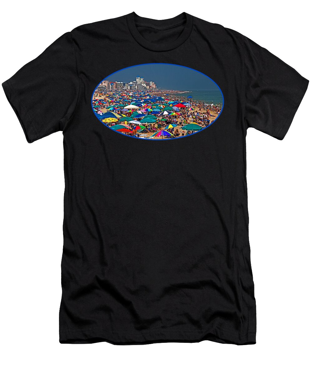 Beach T-Shirt featuring the photograph On the Beach in August by Bill Swartwout