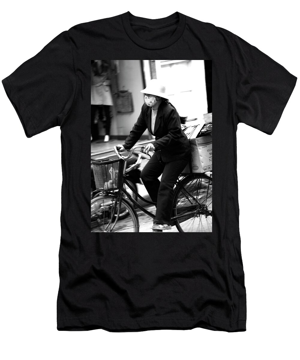 Peoplescapes T-Shirt featuring the photograph On Wheels by Lee Stickels