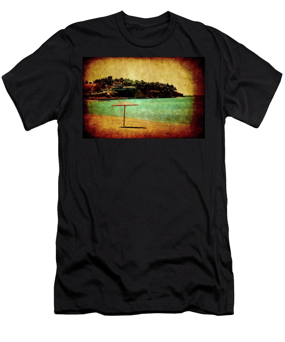 Landscape T-Shirt featuring the photograph One Summer Day in Greece by Milena Ilieva