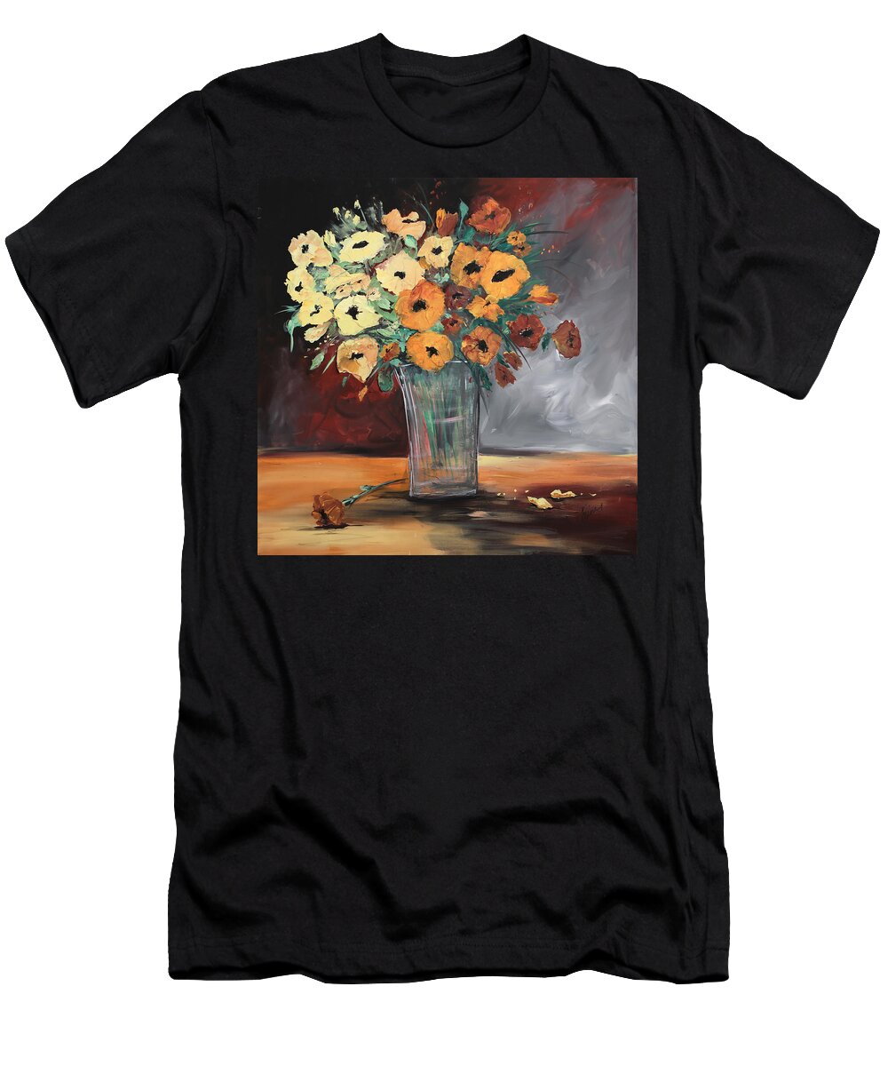 Flowers T-Shirt featuring the painting Orange Blossoms by Terri Einer