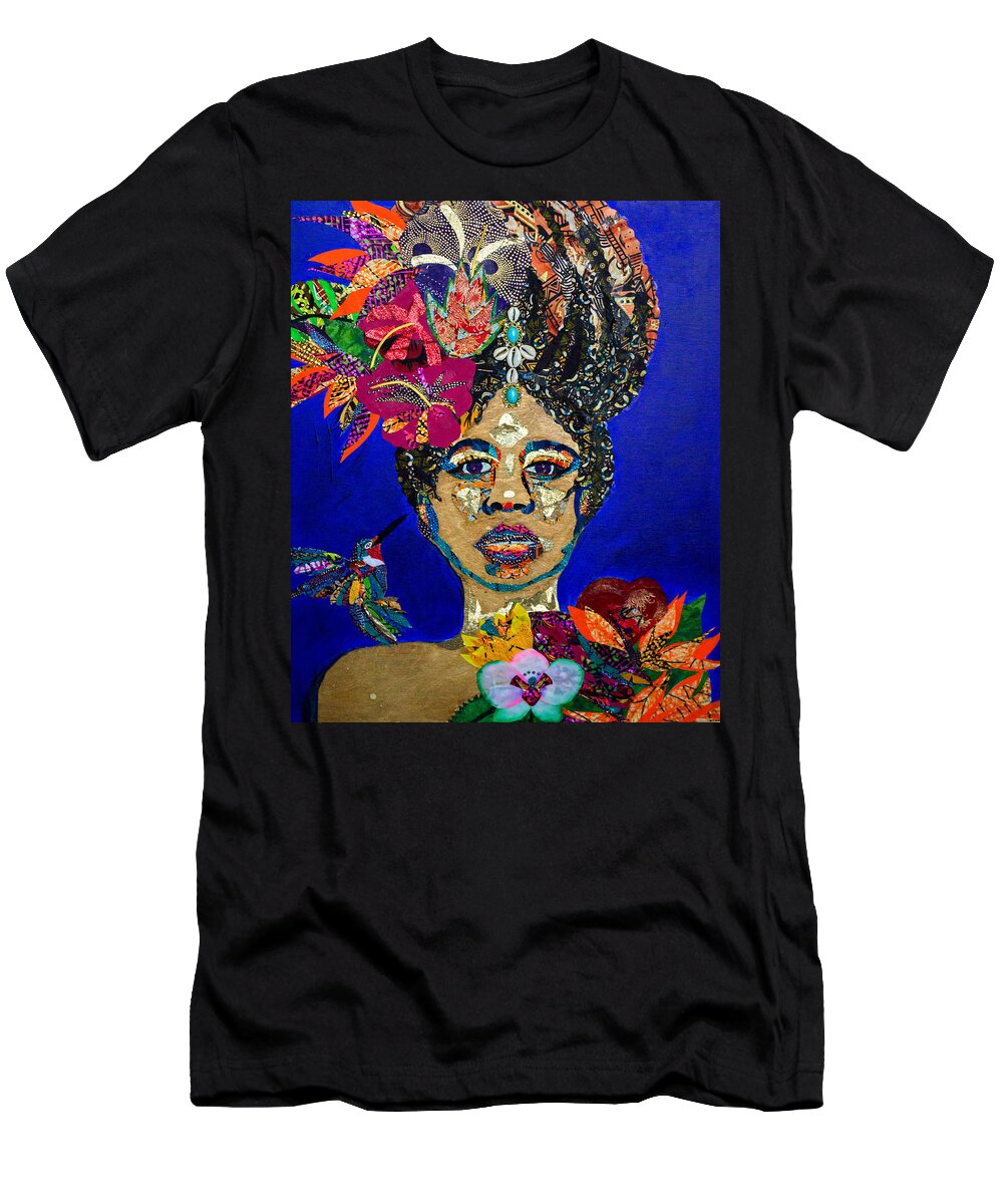 Oshun T-Shirt featuring the tapestry - textile Oshun Blooming by Apanaki Temitayo M