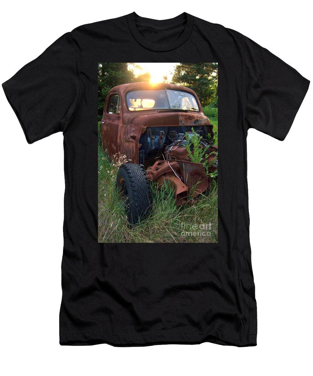 Car T-Shirt featuring the photograph Out to Pasture by Pamela Clements