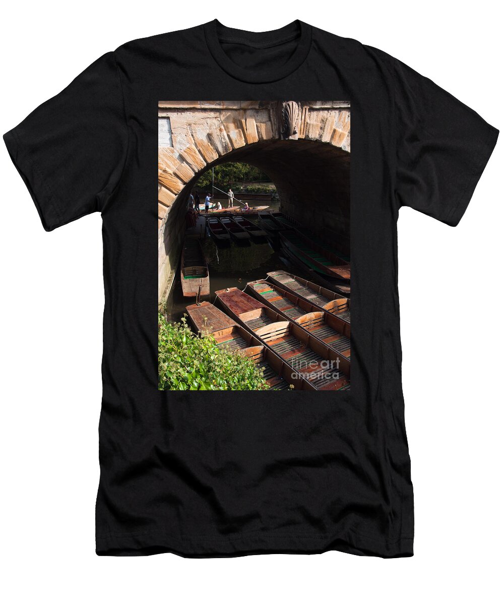 At T-Shirt featuring the photograph Oxford punts by Andrew Michael