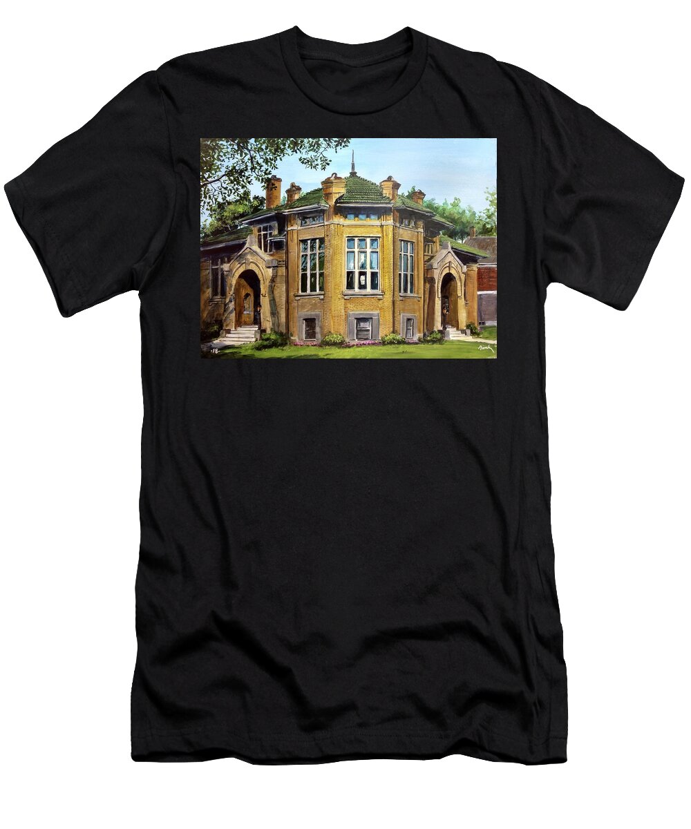 Harvey Illinois T-Shirt featuring the painting Page 45 by William Brody