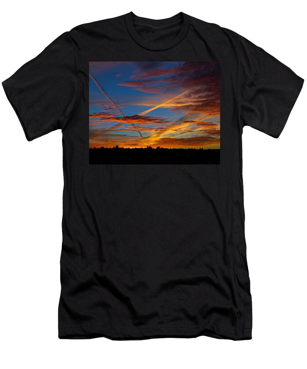  Sunset T-Shirt featuring the photograph Painted Skies by Alana Thrower