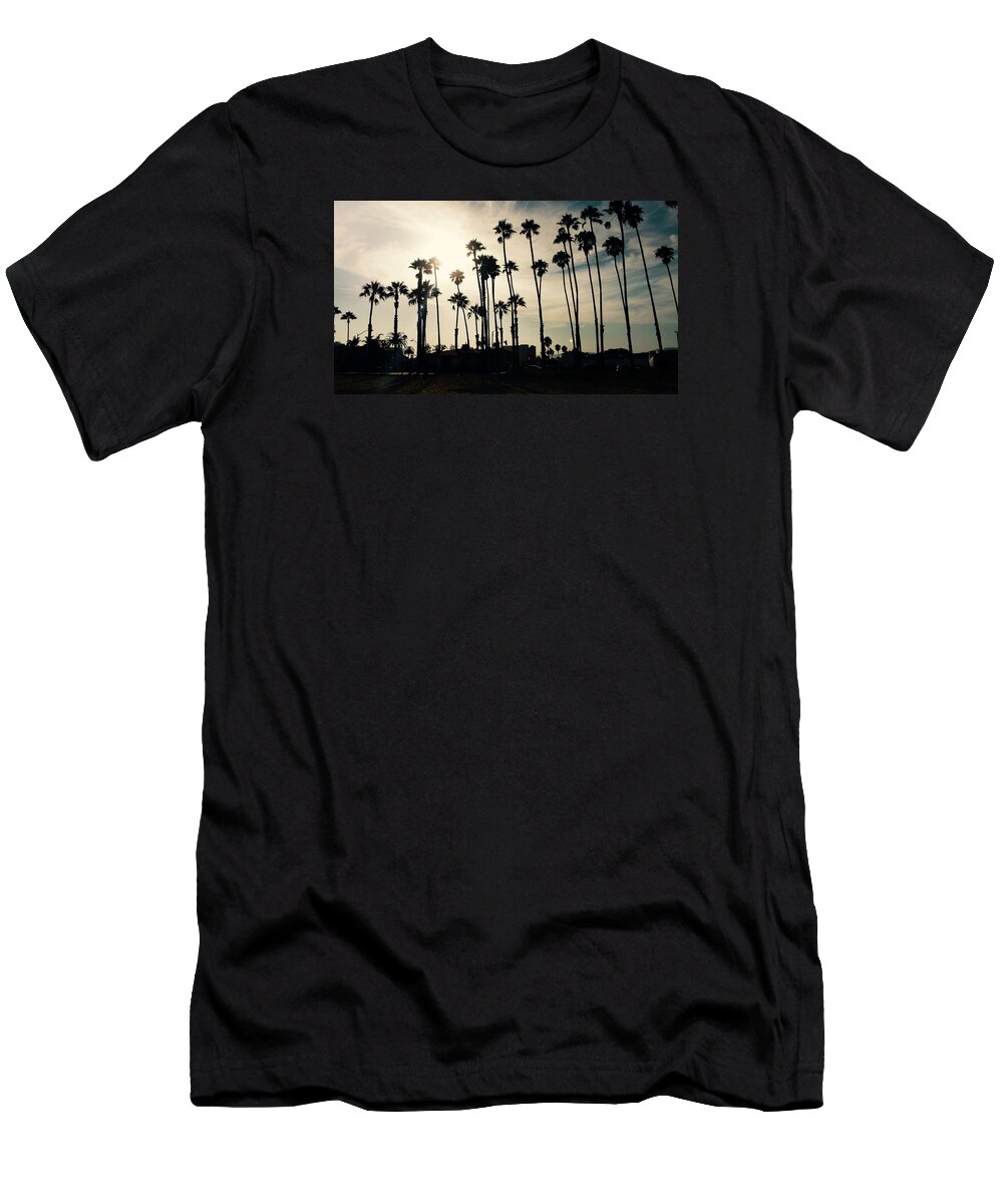 Palm T-Shirt featuring the photograph Palm Shadows by Tiffany Marchbanks
