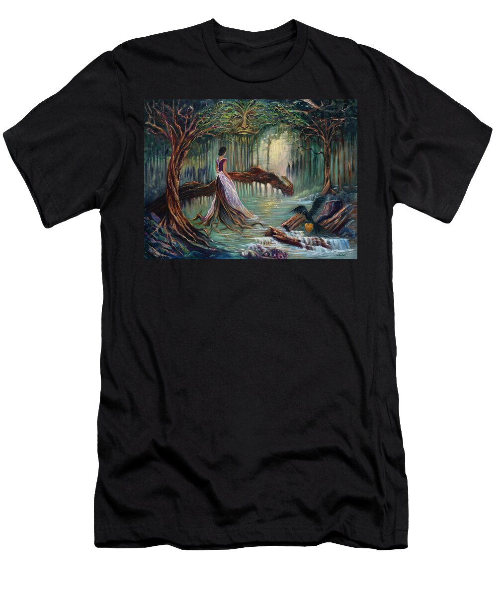 Woman T-Shirt featuring the painting Passage by Claudia Goodell