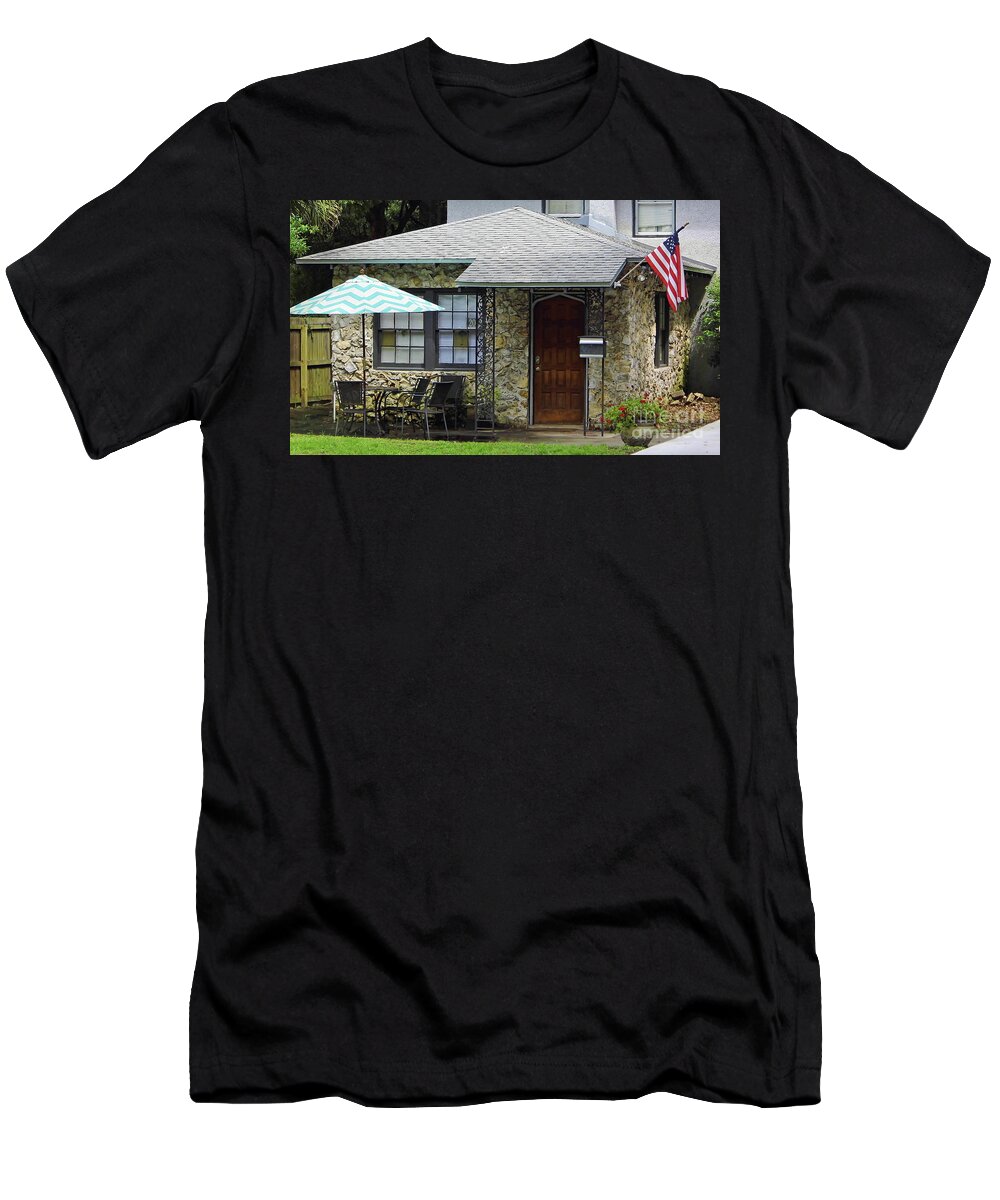 Chert T-Shirt featuring the photograph Patriotic Chert Home by D Hackett