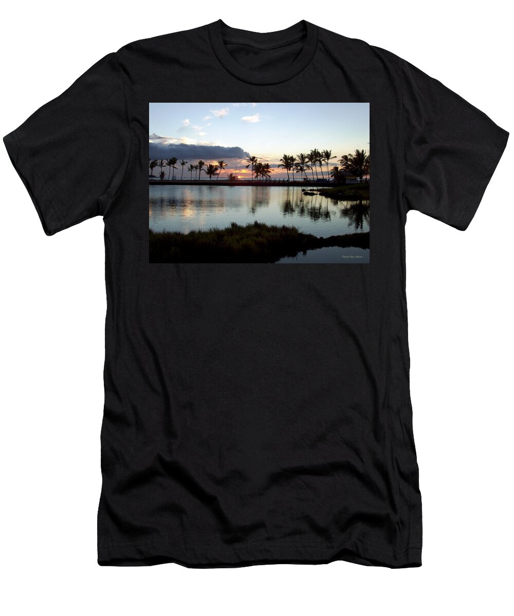 Sunset T-Shirt featuring the photograph Peaceful Sunset by Deborah Crew-Johnson
