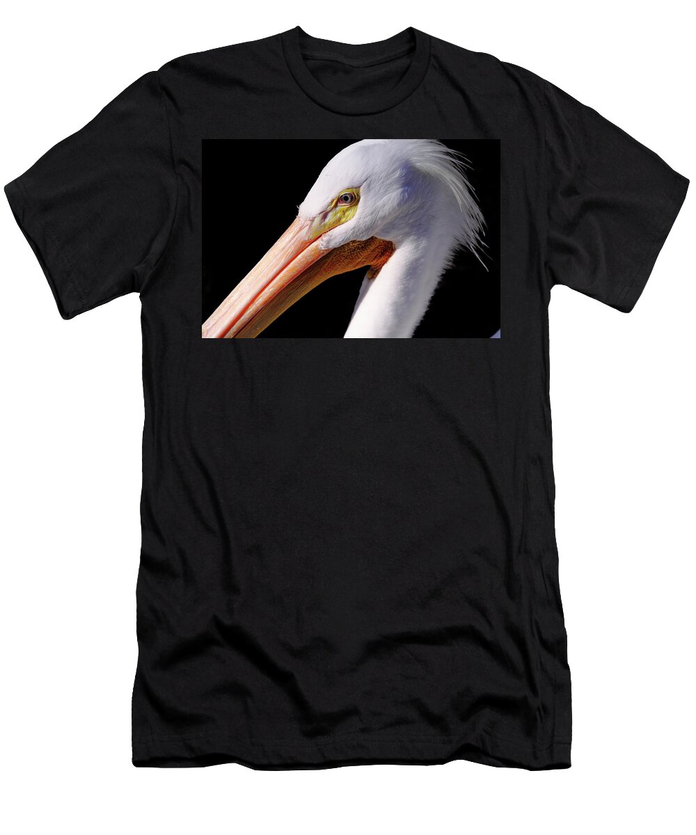 Pelican T-Shirt featuring the photograph Pelican Portrait by Bruce J Robinson