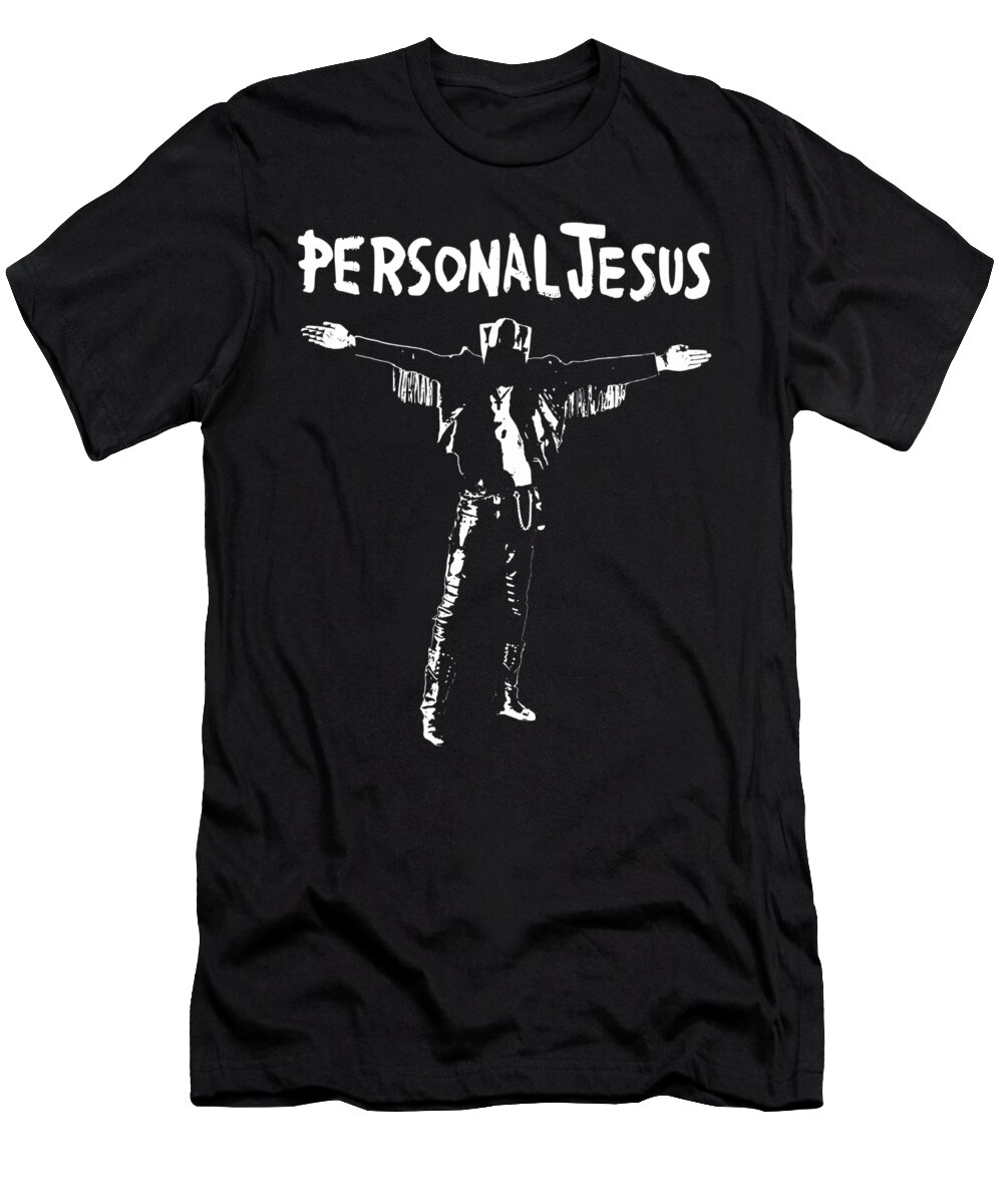 Personal Jesus T-Shirt featuring the digital art Personal Jesus Pop Art by Megan Miller