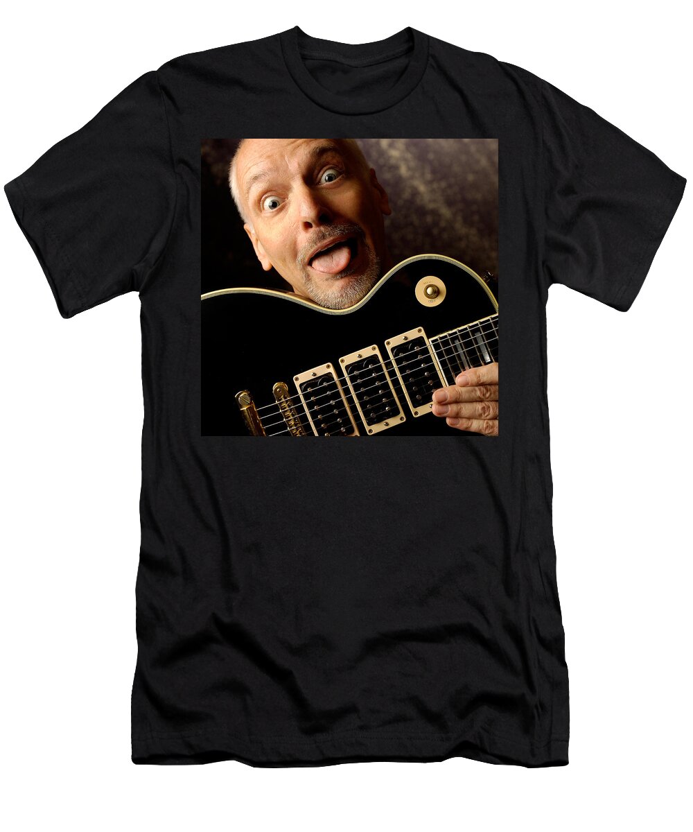 Peter Frampton T-Shirt featuring the photograph Peter Frampton by Gene Martin by David Smith