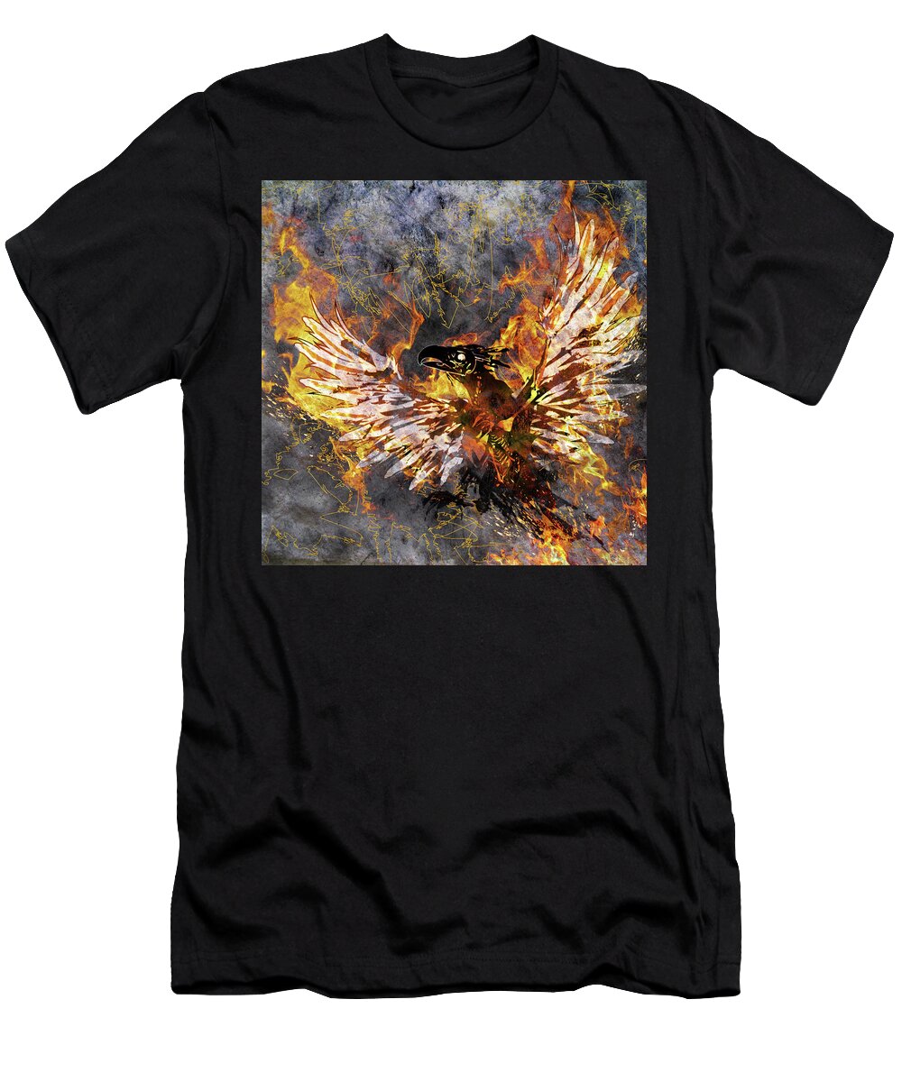 Phoenix T-Shirt featuring the digital art Rebirth by Jason Casteel