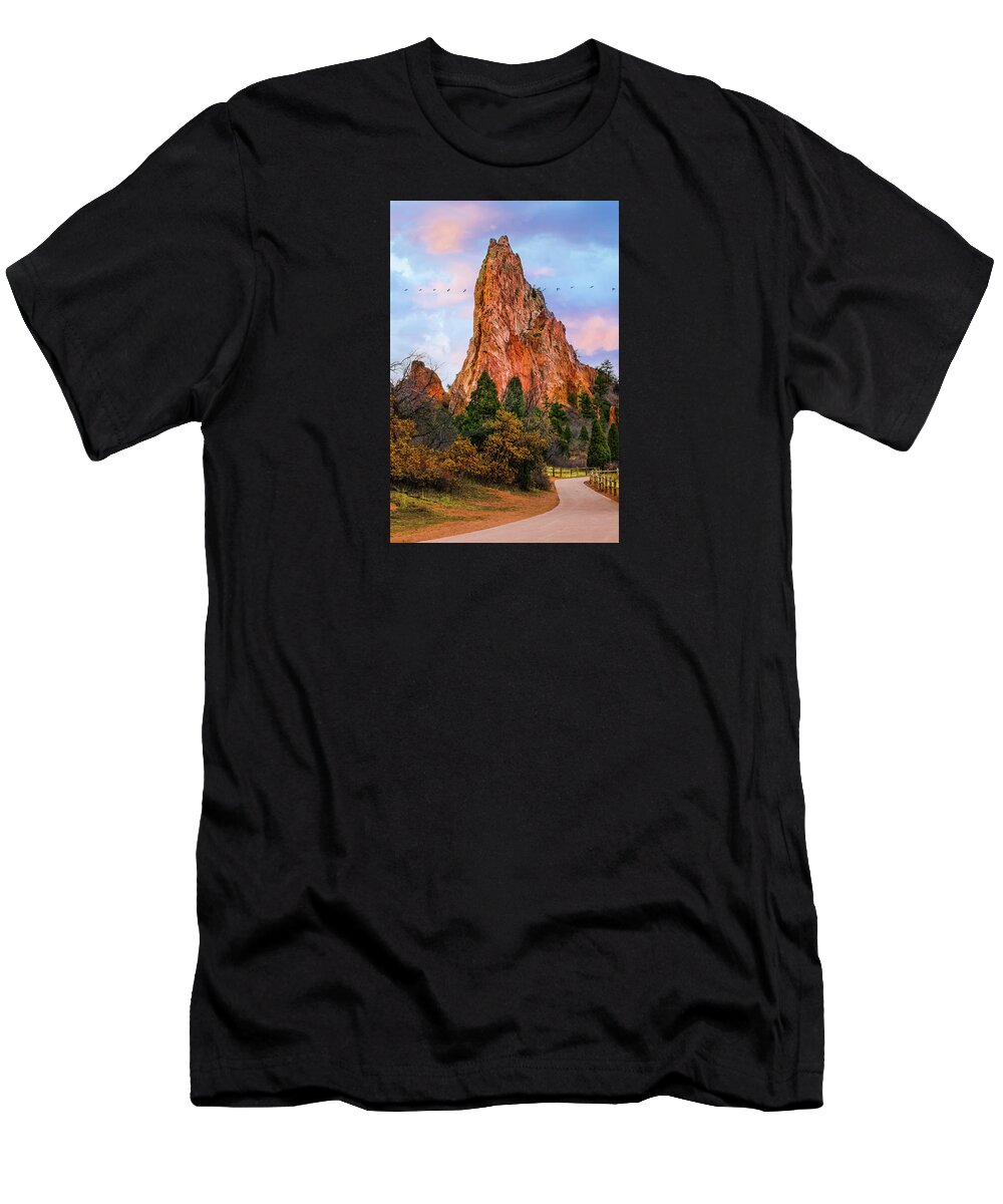 Colorado T-Shirt featuring the photograph Pinnacle by John Strong