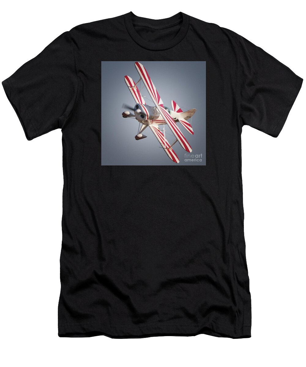 Air Show Photography T-Shirt featuring the photograph Pitts Special Matrix Mouldings by Gus McCrea