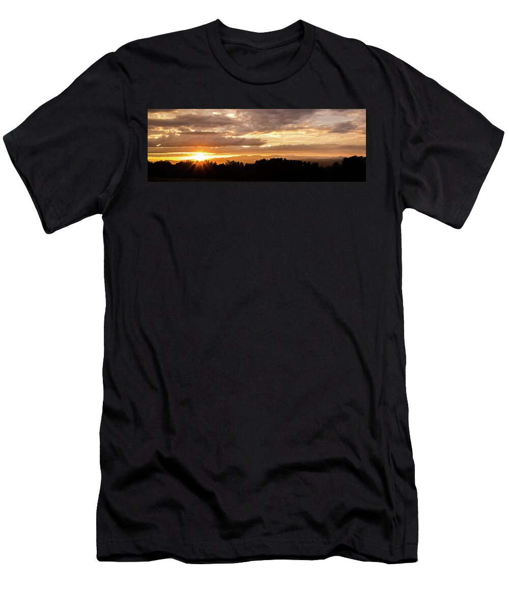 Sunset T-Shirt featuring the photograph Plainfield Sunset by Tim Kirchoff