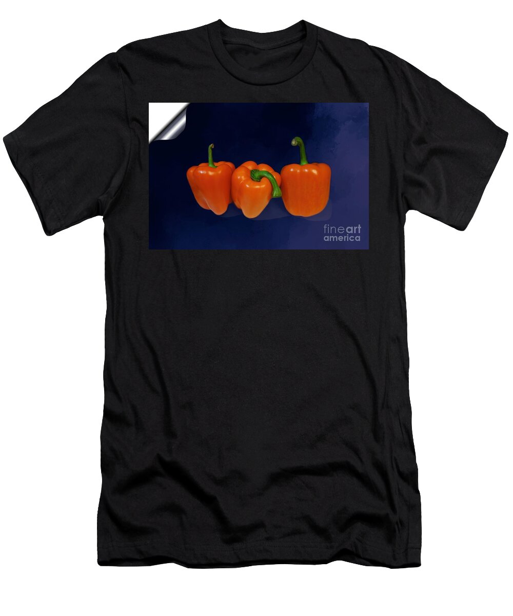 Playful T-Shirt featuring the photograph Playful Peppers by Renee Trenholm