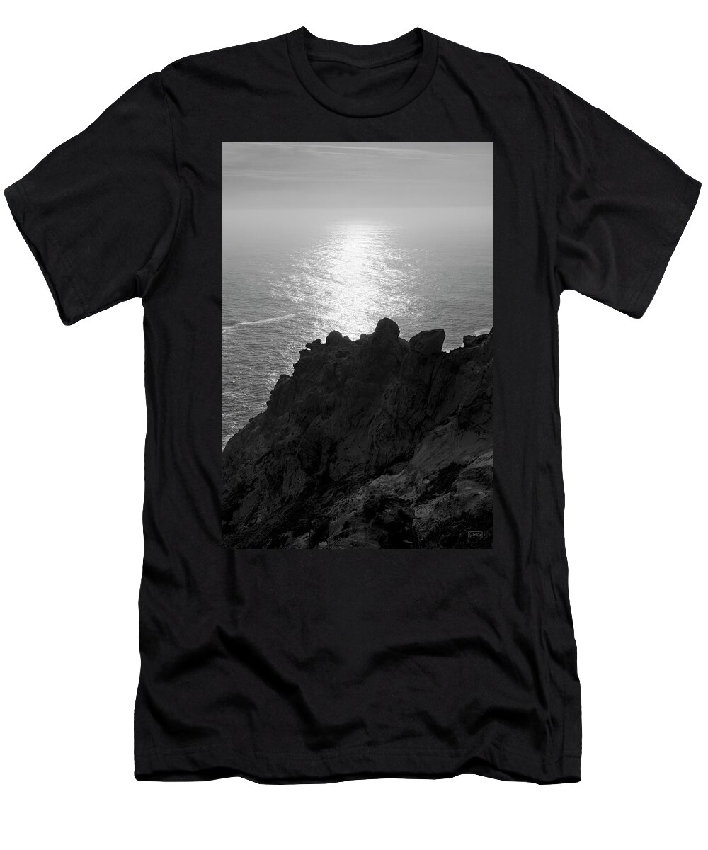 Surf T-Shirt featuring the photograph Point Reyes Seascape I BW by David Gordon