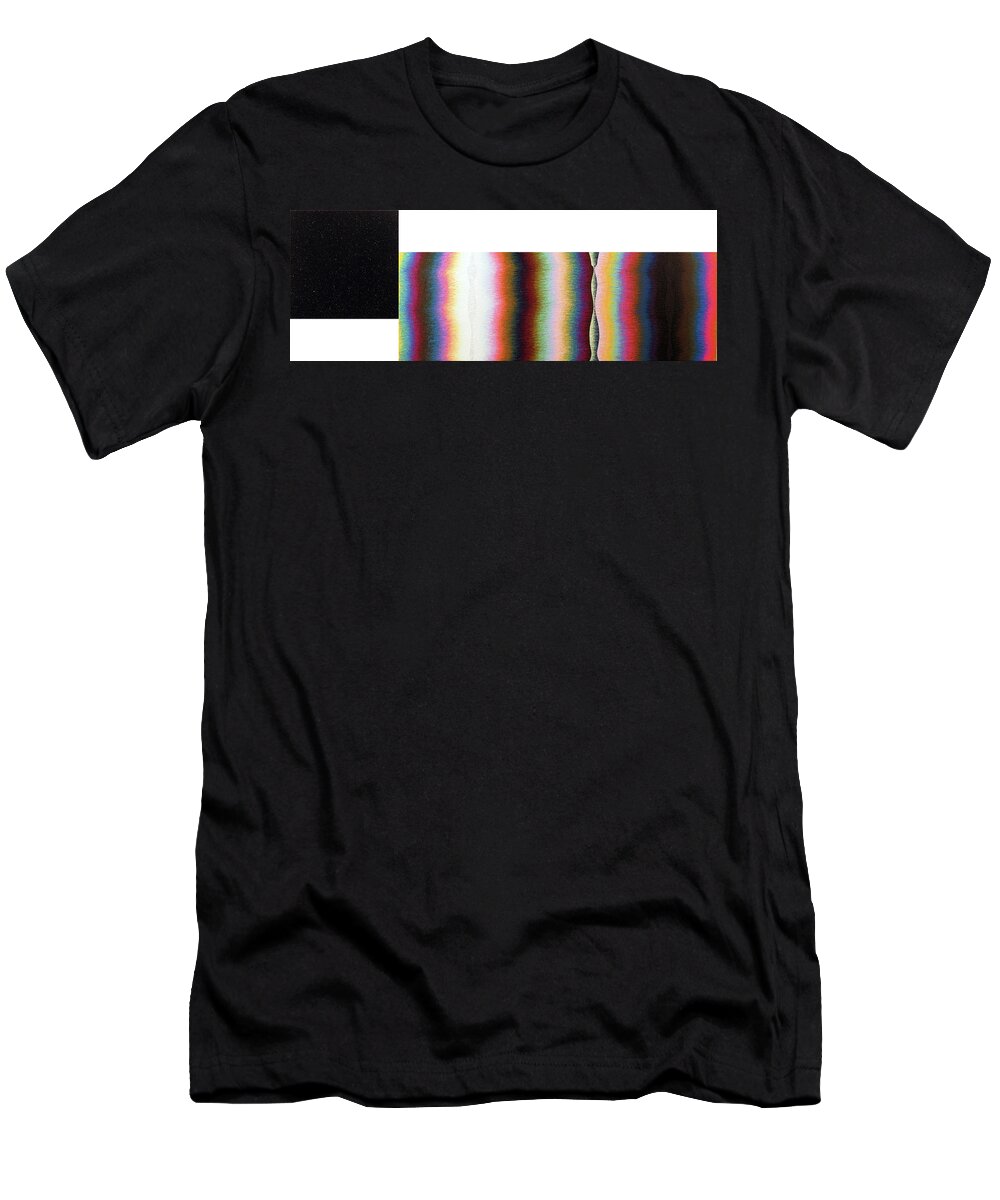 Color T-Shirt featuring the painting Poles Number Six by Stephen Mauldin