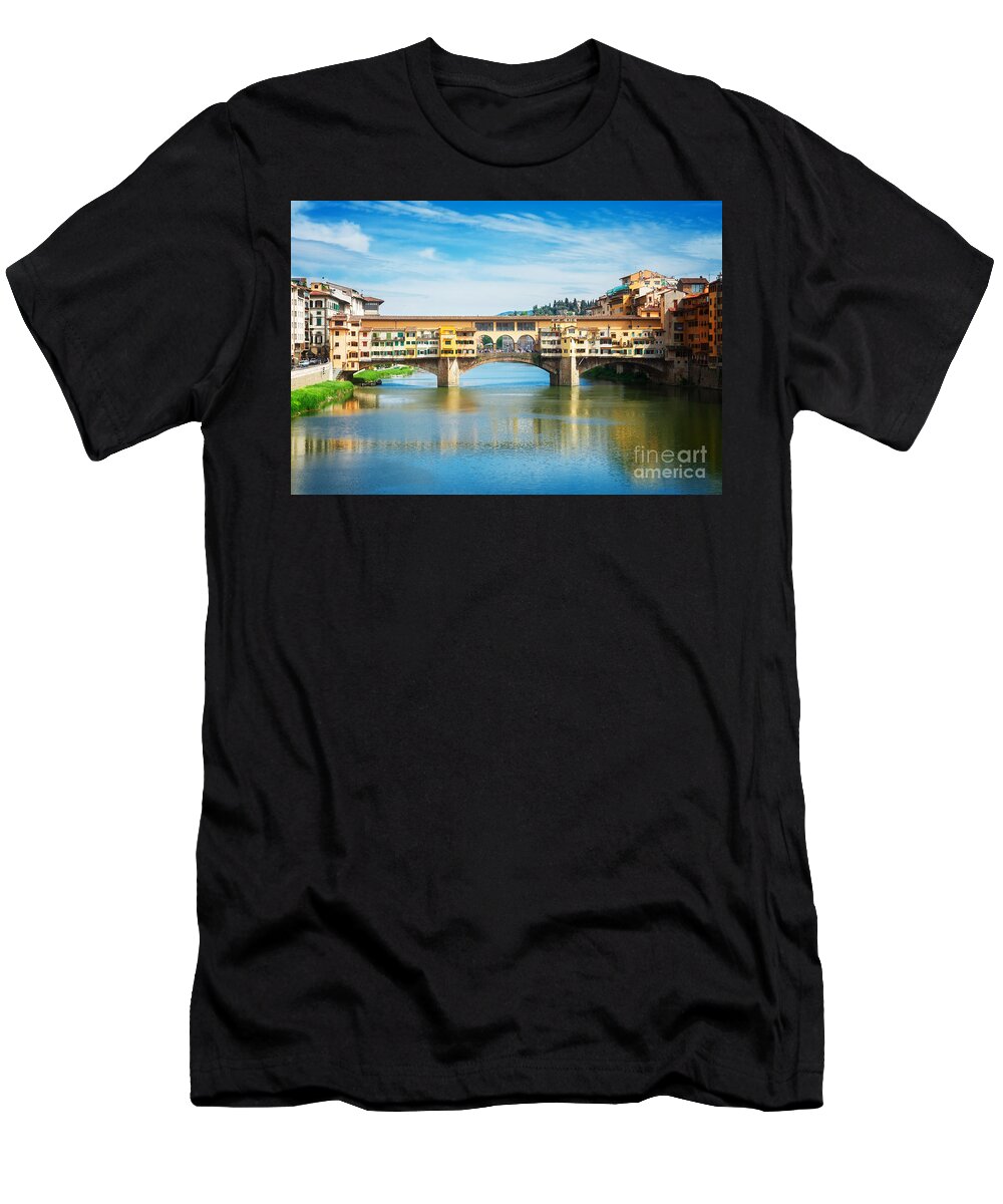 Florence T-Shirt featuring the photograph Ponte Vecchio, Florence, Italy by Anastasy Yarmolovich