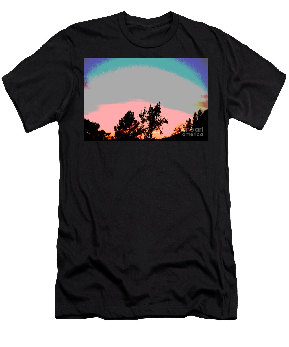 Popart T-Shirt featuring the photograph Popart sunset by Steven Wills
