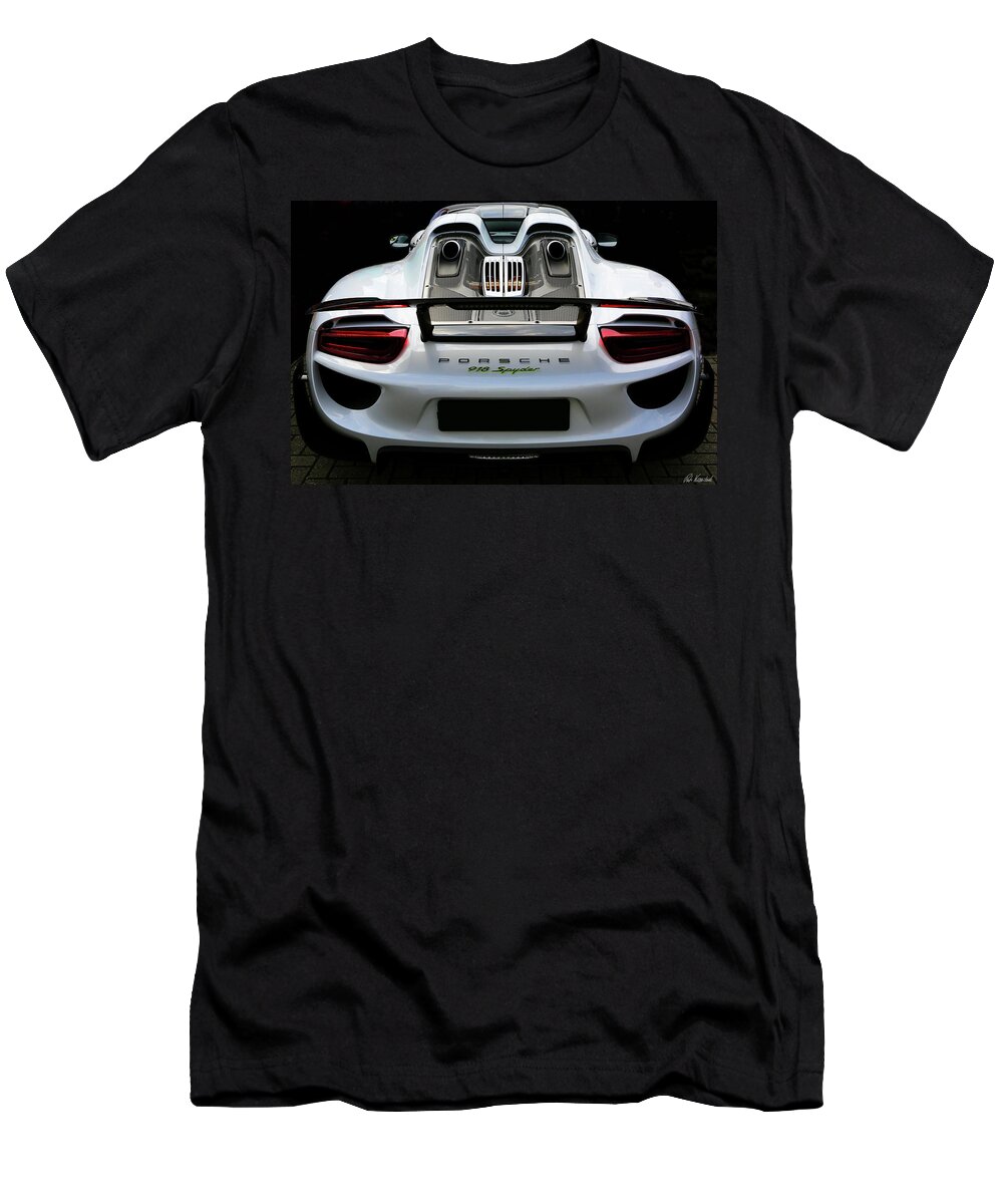 Porsche T-Shirt featuring the photograph Porsche 918 Spyder e-hybrid by Peter Kraaibeek