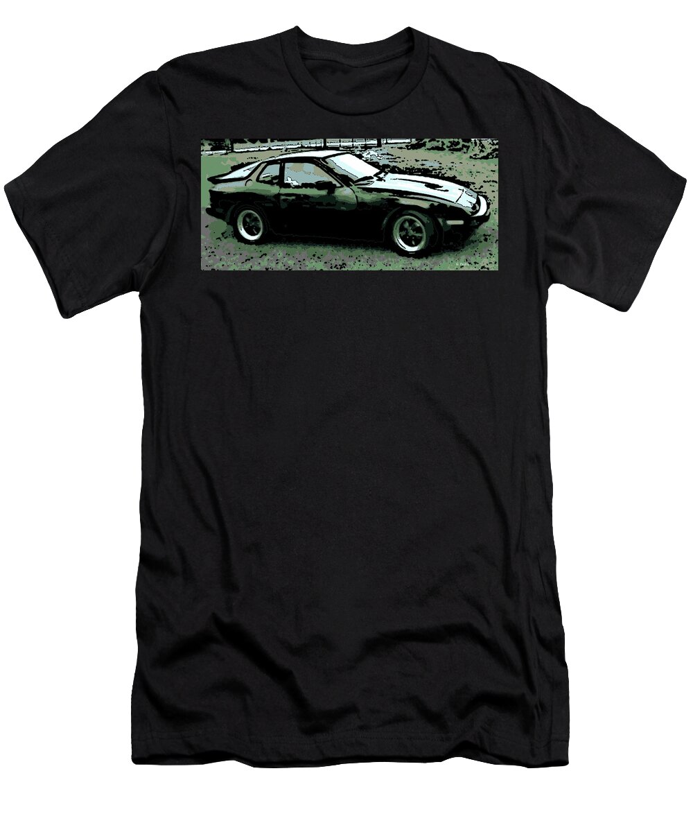 Porsche T-Shirt featuring the photograph Porsche 944 on a Hot Afternoon by George Pedro